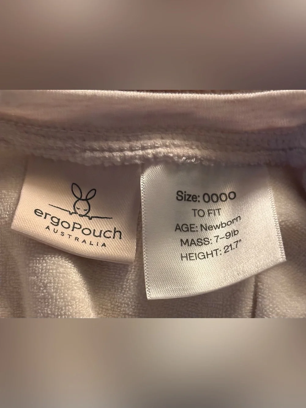 ErgoPouch NWOT 2.5 TOG Cocoon Swaddle Size 0000 Newborn 7-9 lbs color Oatmeal